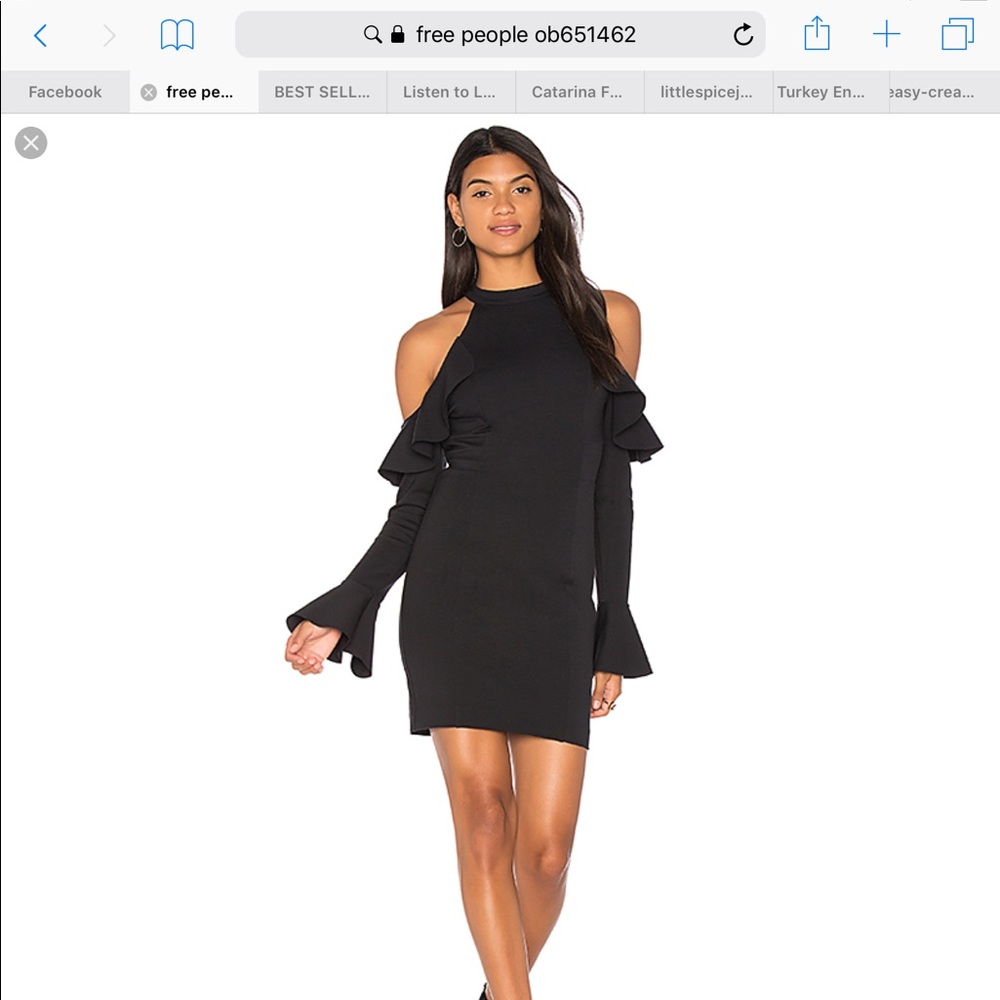 Free people open shoulder bodycon dress